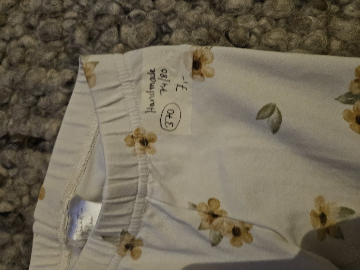 Handmade Leggings Sonnenblume 74/80