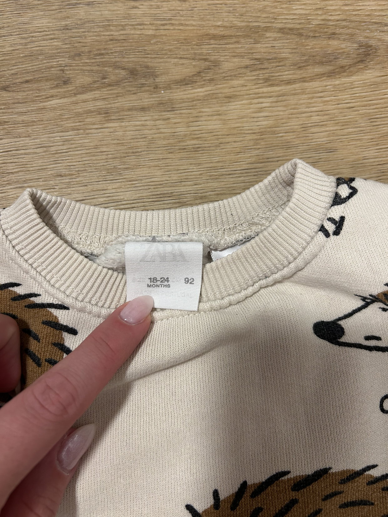 Zara Pullover Igel 92