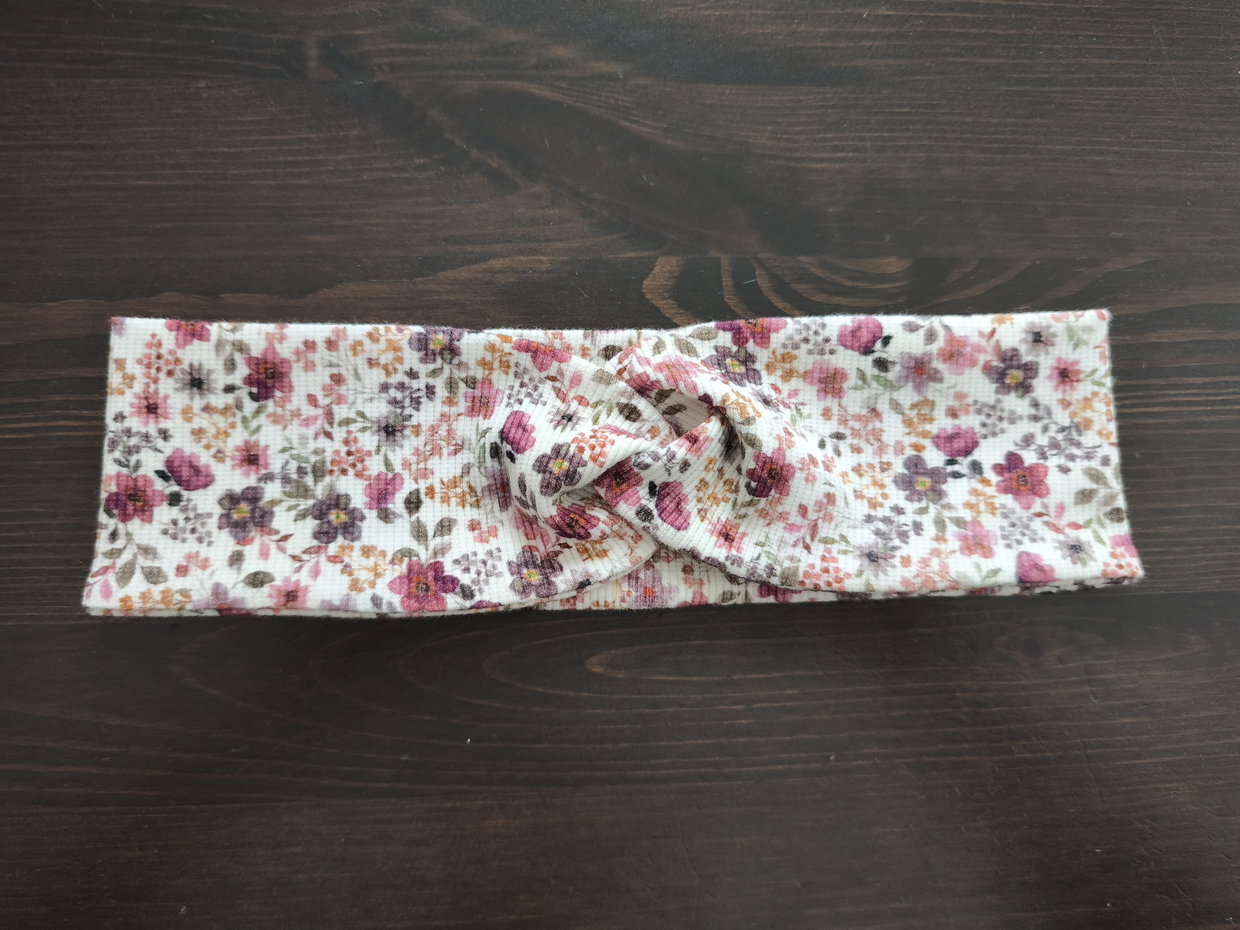 Knoten Stirnband rote Blumen 