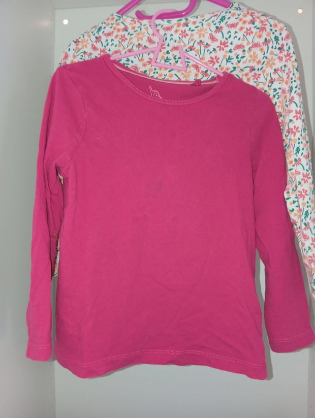 🩷 Dünner pinker Pullover – Größe 110/116