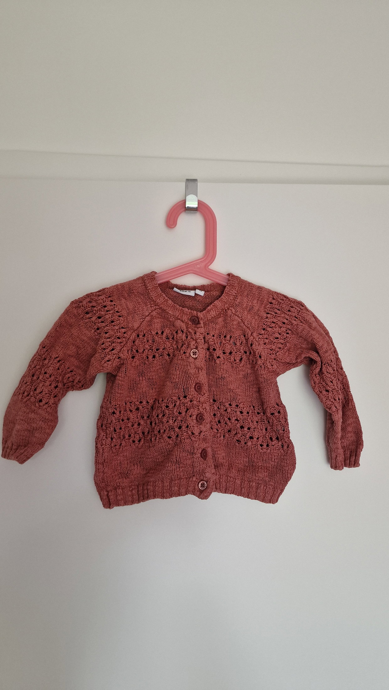 Strickjacke hellrot 