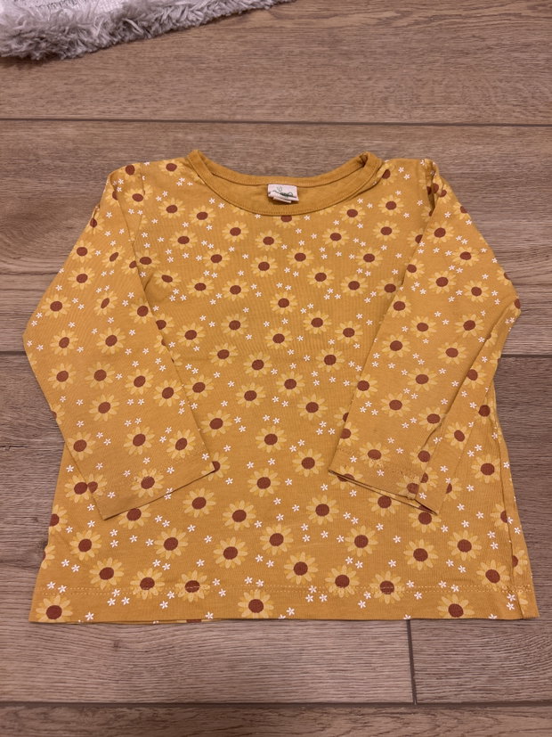 Langarmshirt Sonnenblumen 92