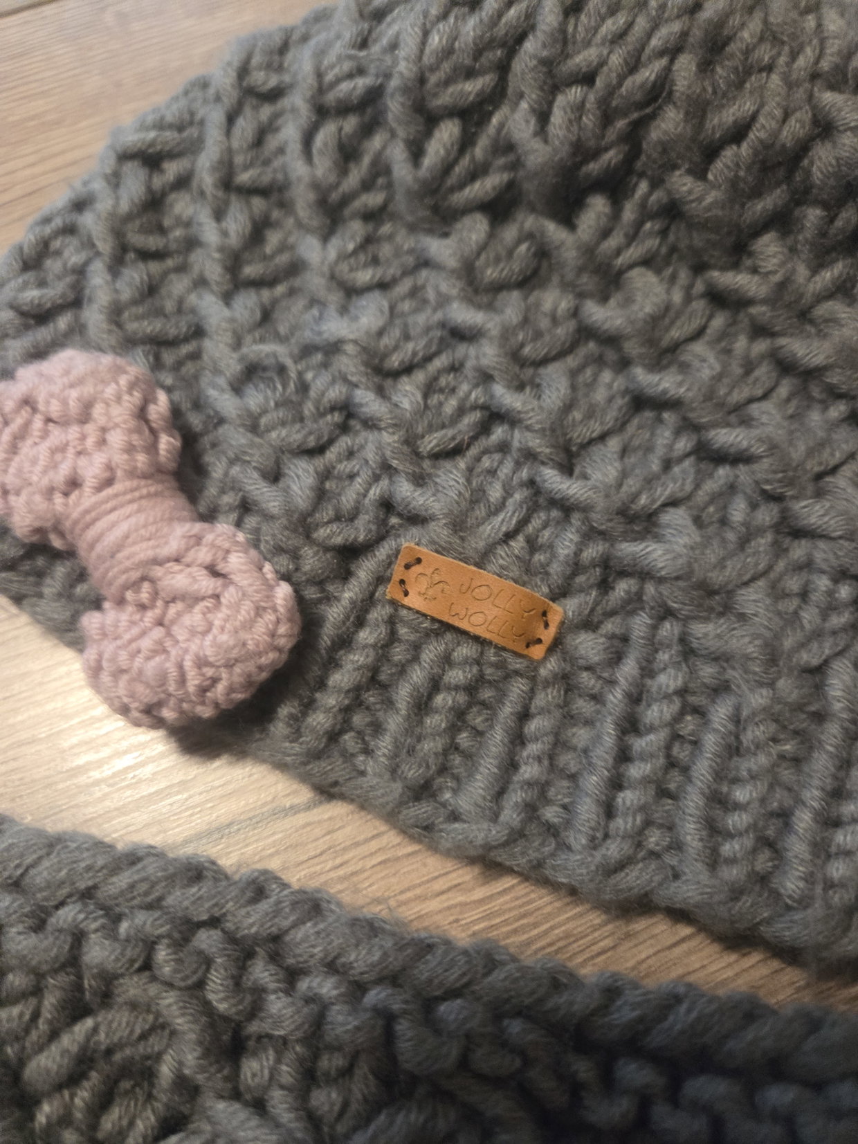 Jolly Wolly Mütze mit Loop Gr.62/68
