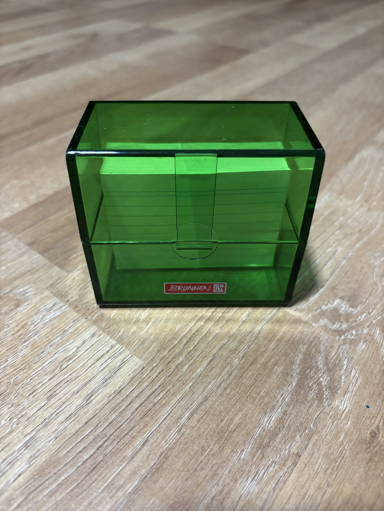 Karteikarten Kasten plus Karten grün