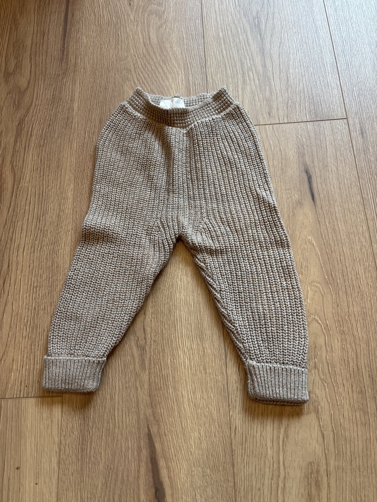 Strickhose beige 