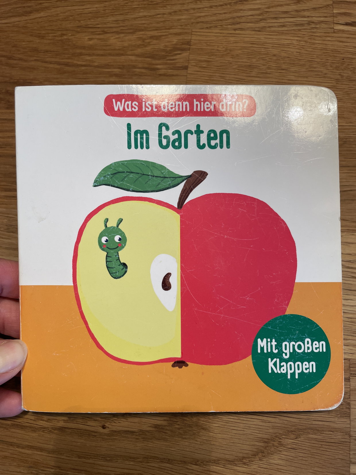 Buch mit Klappkarten, Im Garten
