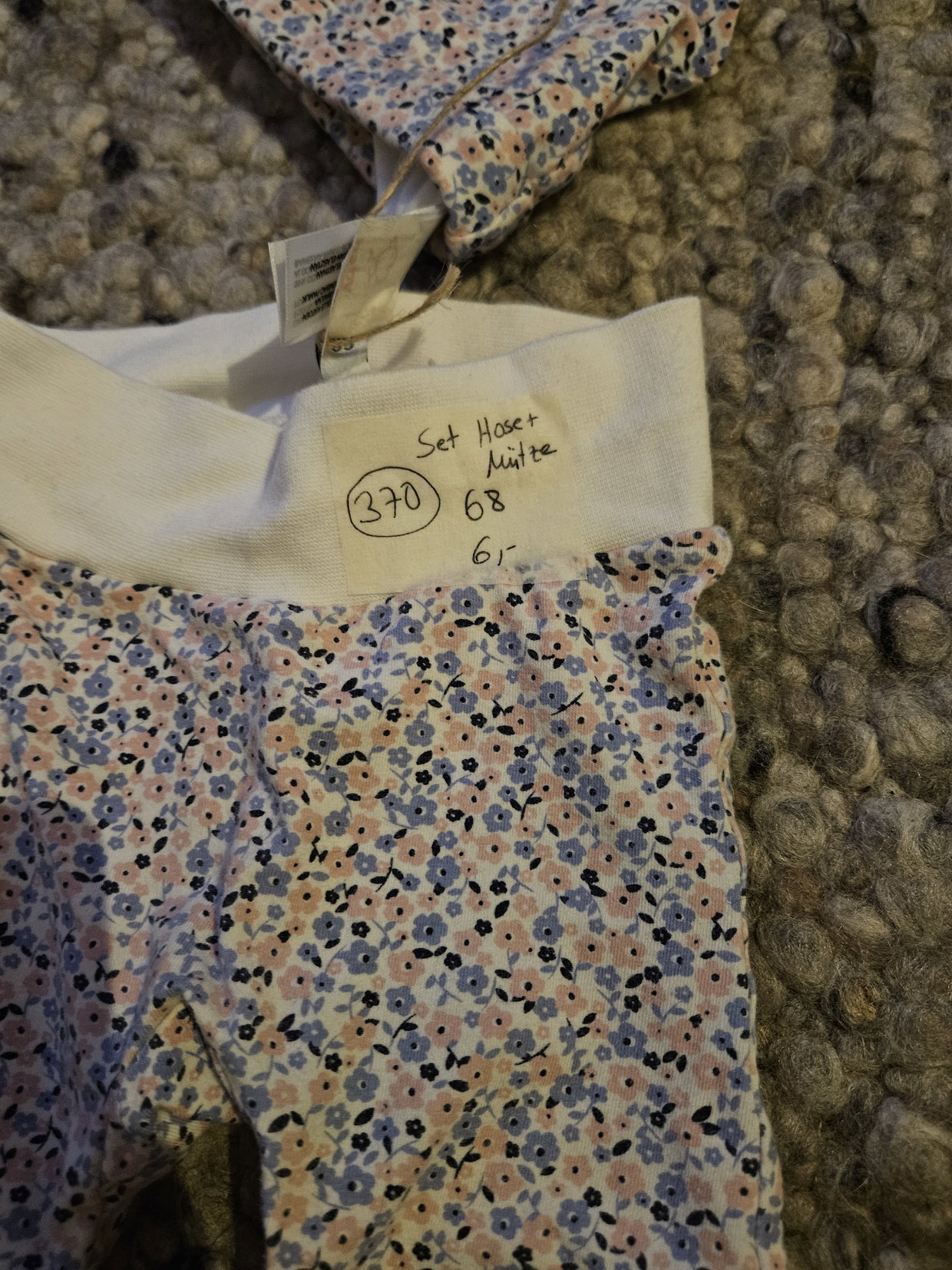 Leggins Mütze Set Blumen 68