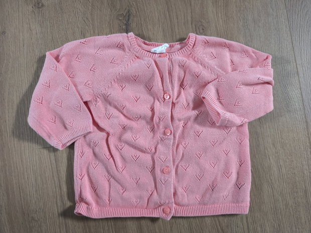 Strickjacke pink 74 h&m