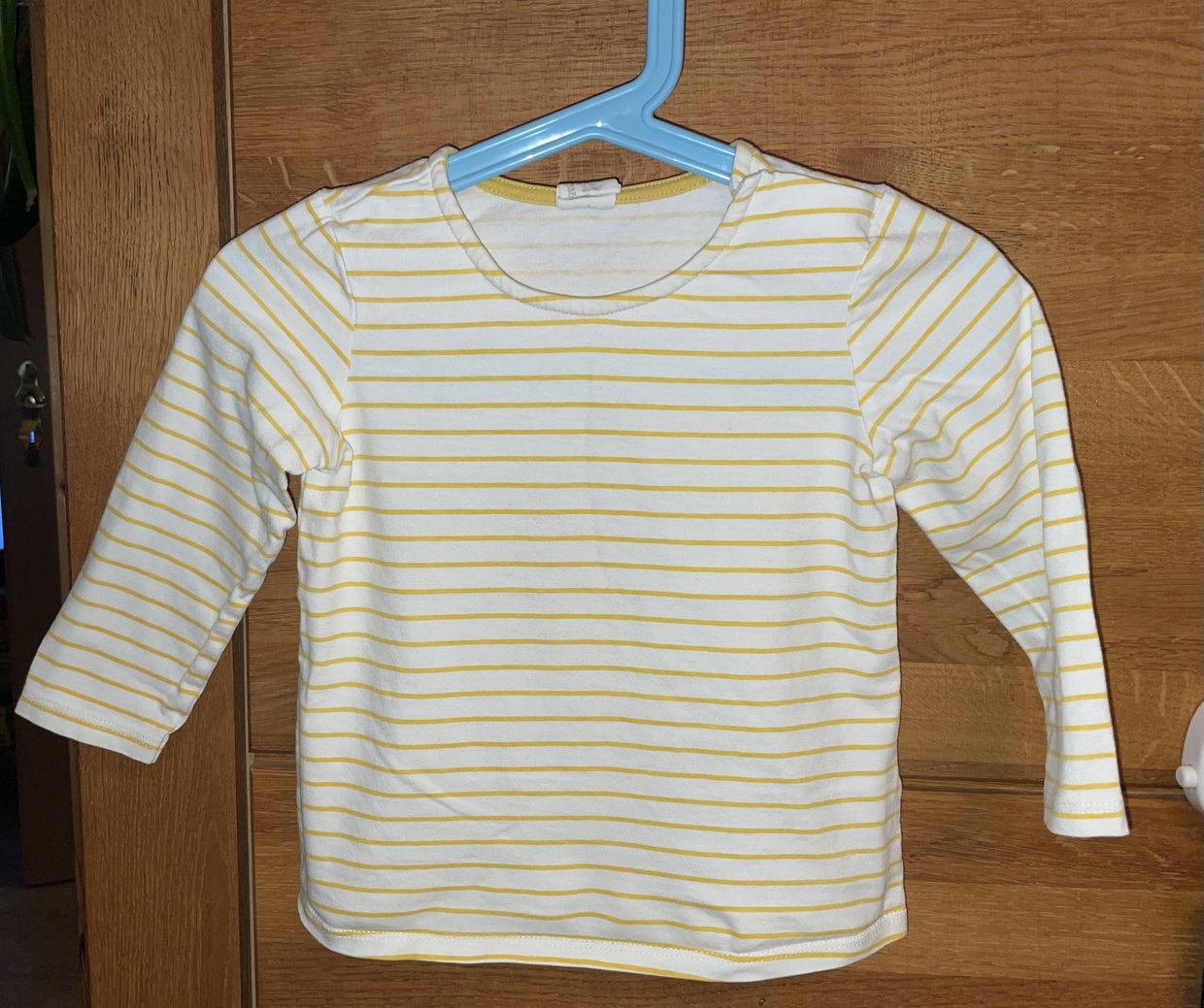 Langarmshirt, gelb gestreift, Gr. 86