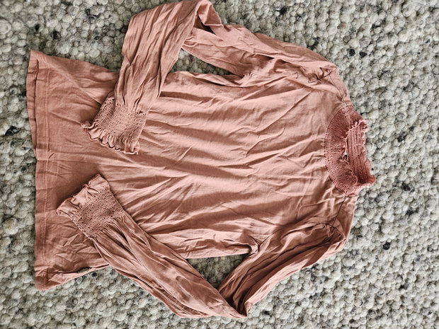 Pomp de lux 146/152 langarmshirt mit Rüschenkragen