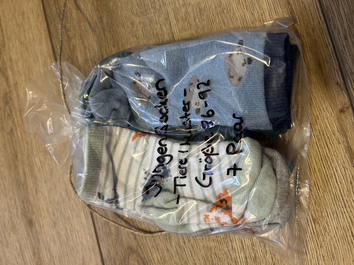 Socken, Tiere gemustert, 86-92 7 Paar