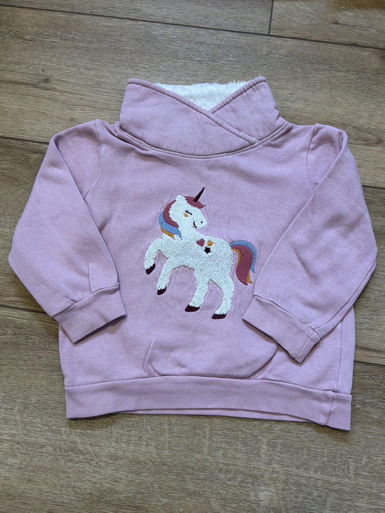 Pullover Einhorn rosa 104