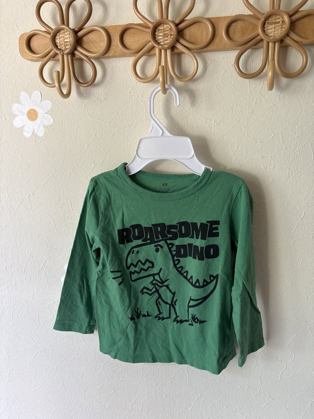 Grünes langarm Dino  104
