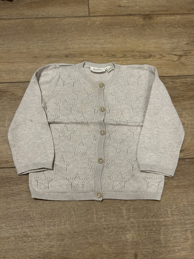 Strickjacke Sterne beige 86/92