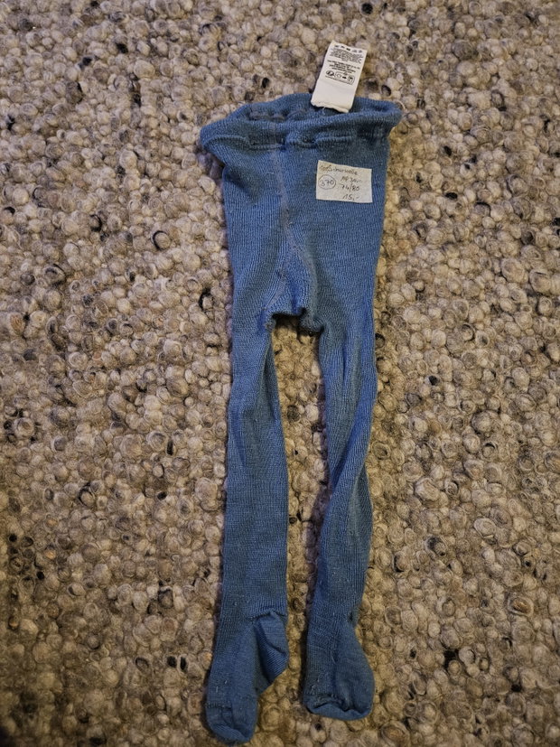 Hessnatur Strumpfhose blau 74/80