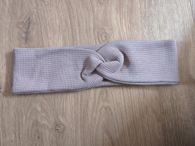 Knoten Stirnband Altrosa 