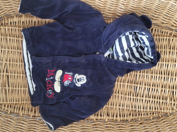 Samt Jacke Mickey Maus 56