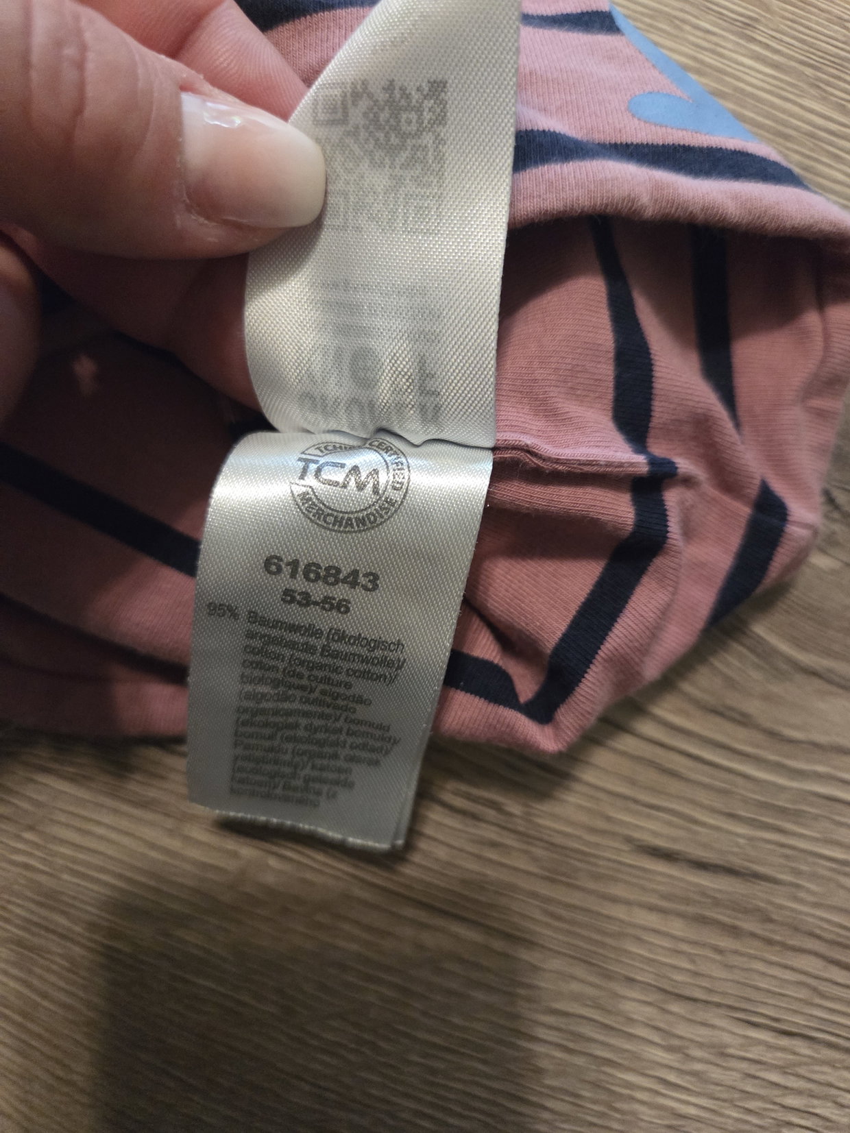 TCM Mütze rosa Gr.53-56