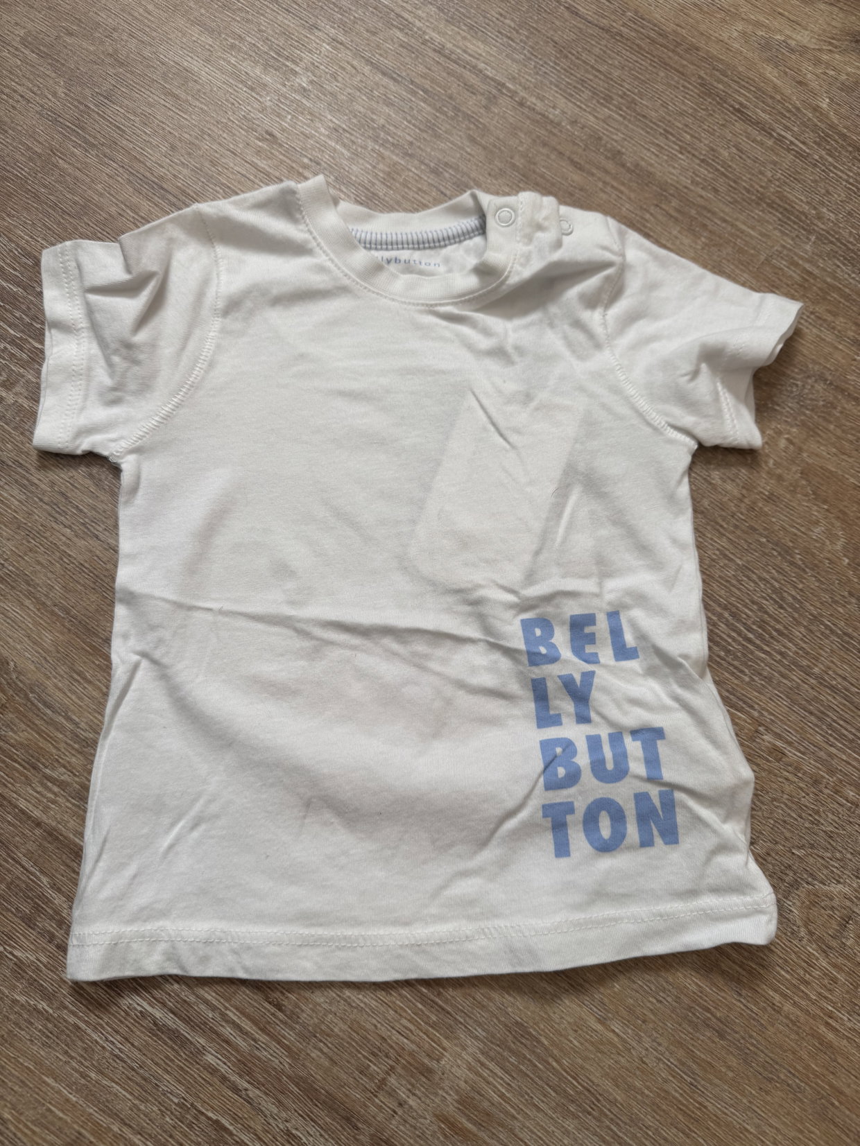 Bellybutton T Shirt Gr. 68 Weiss mit blau