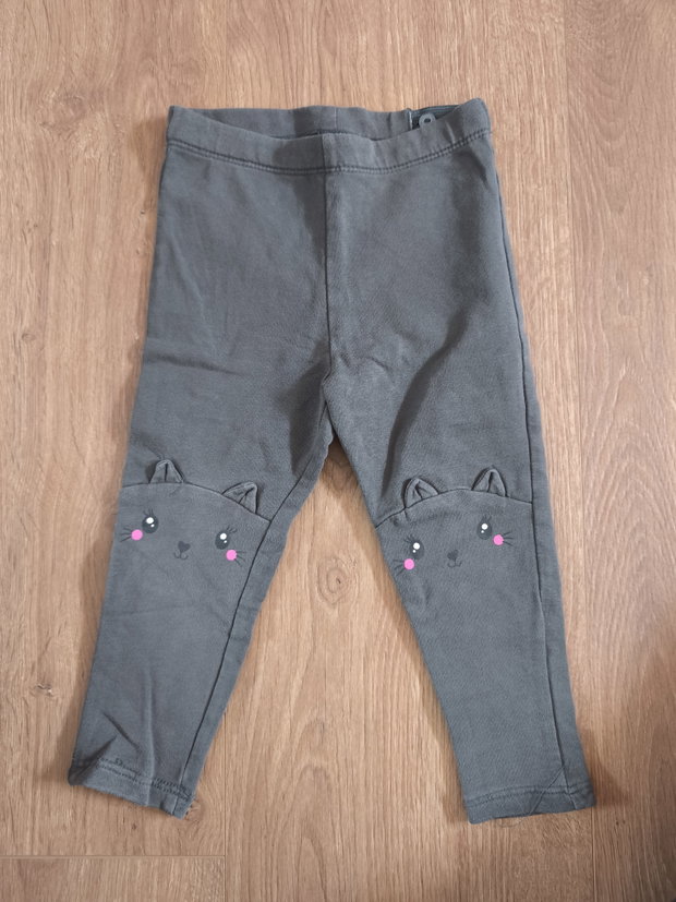 Leggings grau Katze 86