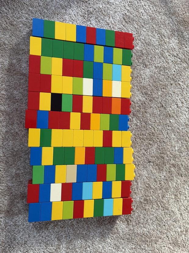 110x Lego Duplo 4er Stein 