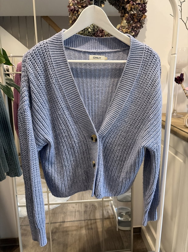 Only Strickjacke - hellblau
