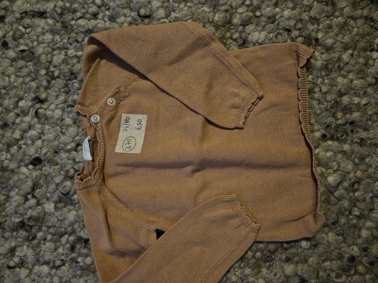 Noppies  74/80 langarmstrickshirt beige-braun