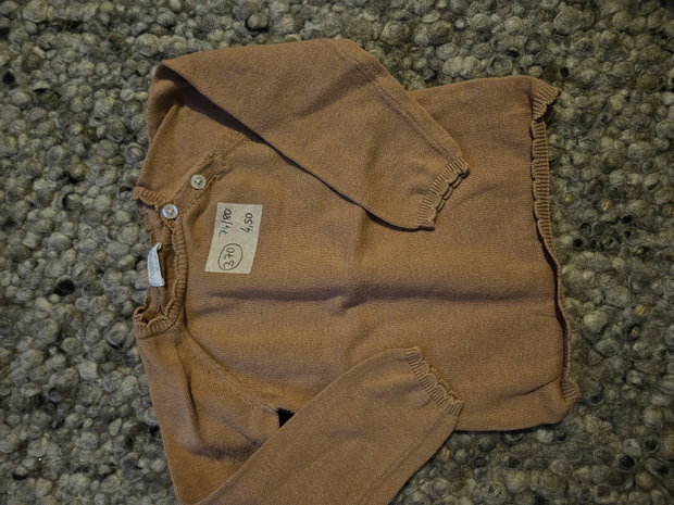 Noppies  74/80 langarmstrickshirt beige-braun