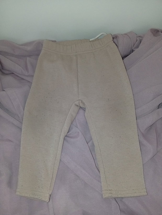 🤎 Beige gefütterte Hose – Größe 80