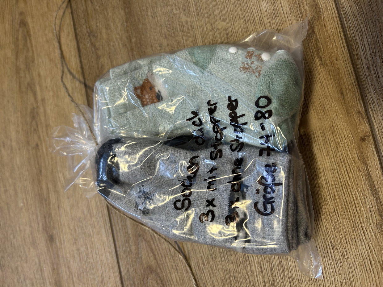 Socken, dick, teilweise mit Stopper 74-80 6 Paar