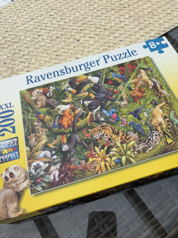 Puzzle Tiere im Urwald - 200 Teile 