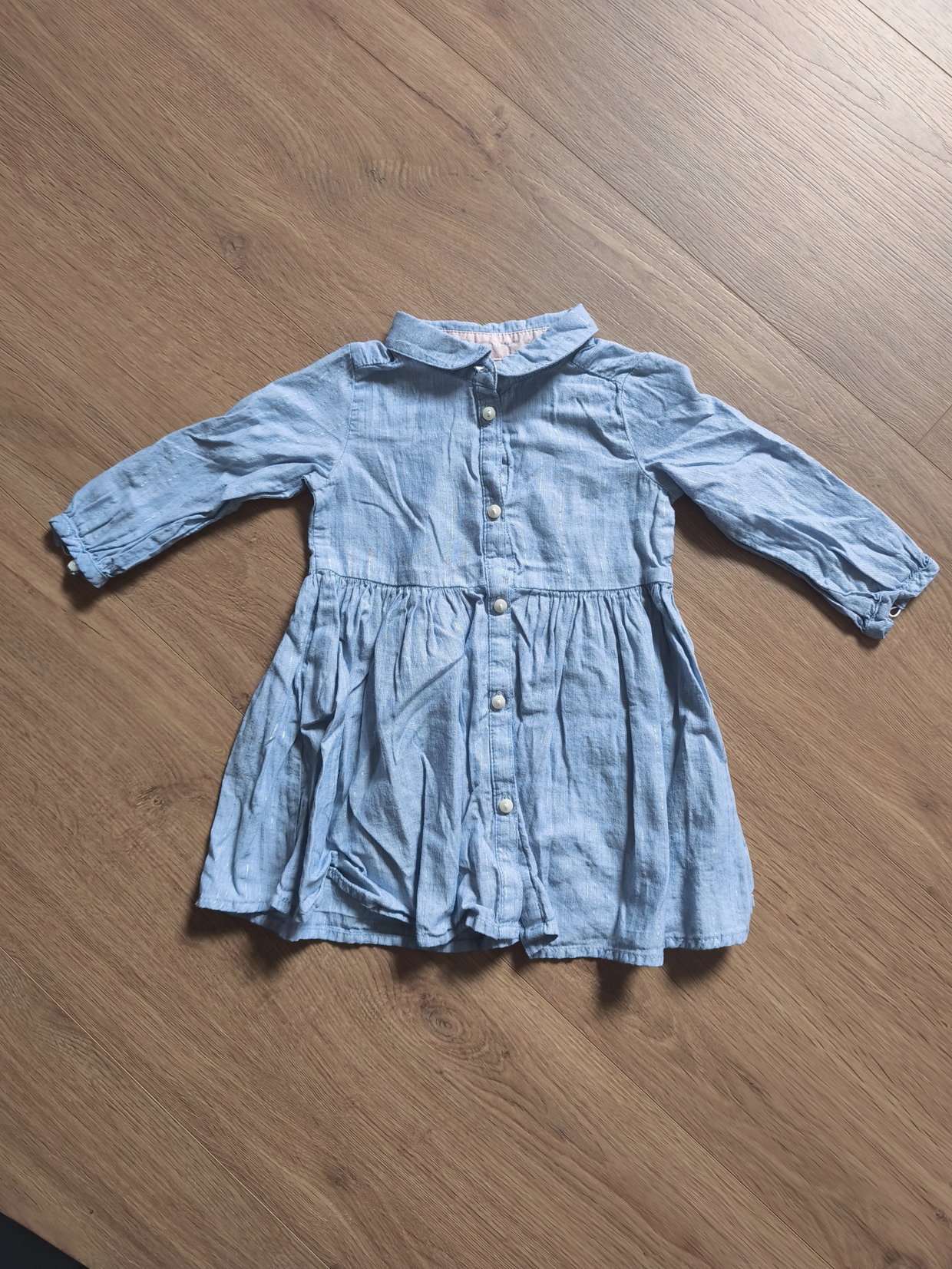 Blusen Kleid 74 mit Glitzer 