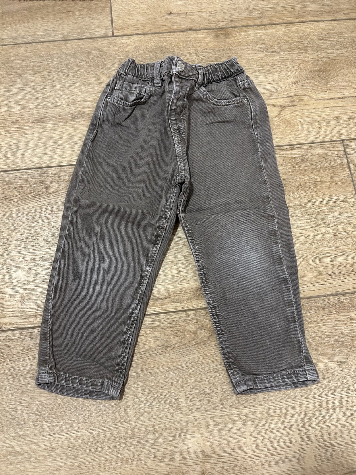 Zara, Jeans, grau braun 98