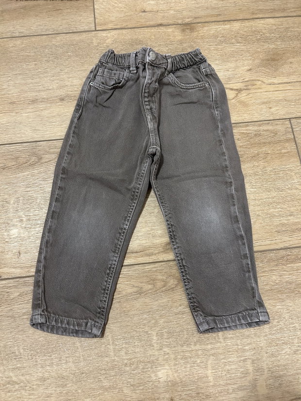 Zara, Jeans, grau braun 98