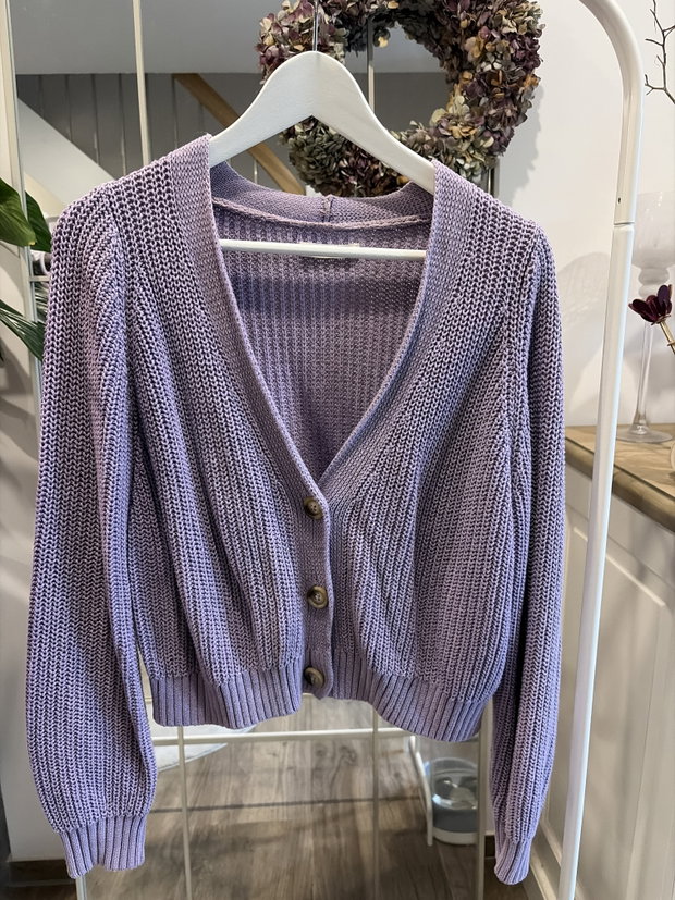 Strickjacke - Flieder 