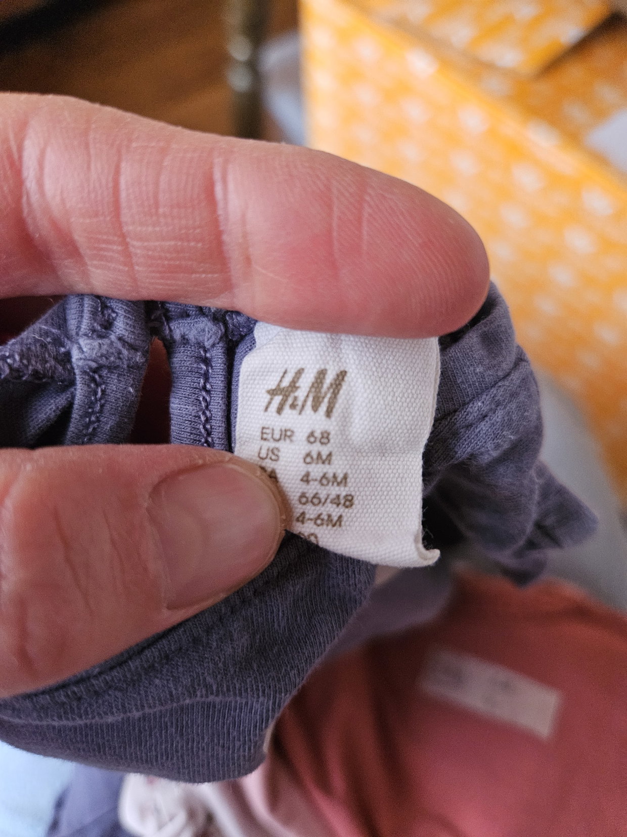 Langarmshirt 68 blau H&M