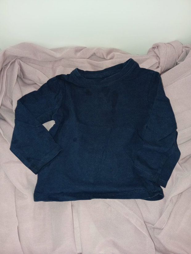 💙 Dünner Pullover in Dunkelblau – Gr. 86