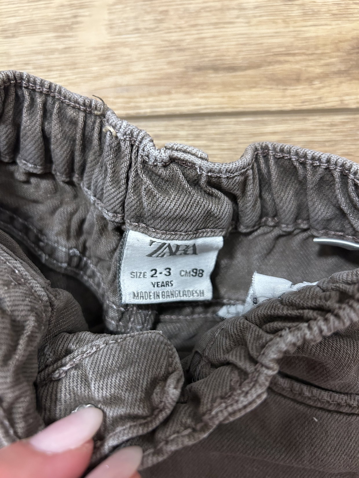 Zara, Jeans, grau braun 98