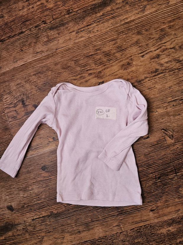 Langarmshirt rosa 68 uni H&M