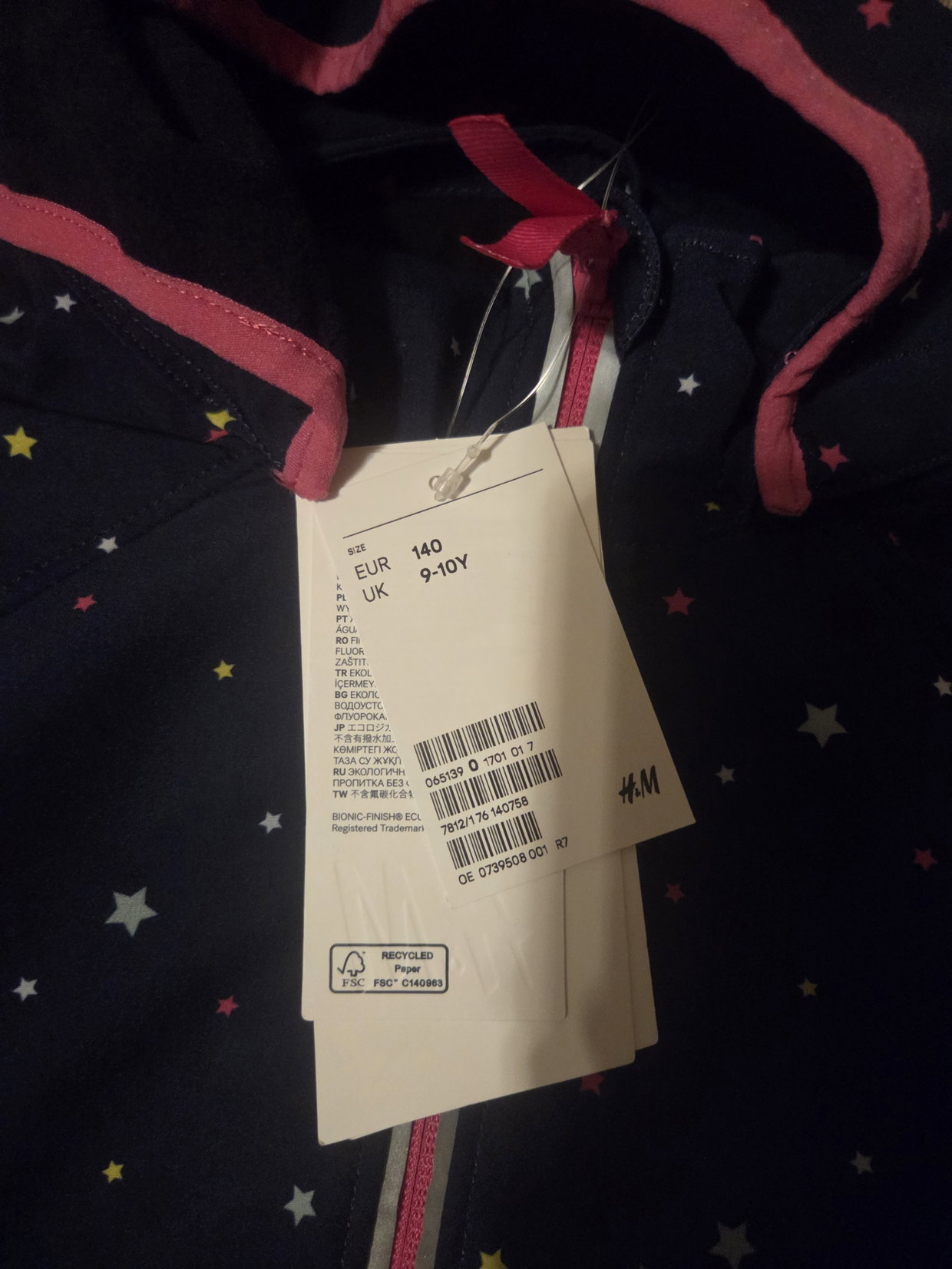 H&M Sodtshelljacke Gr.140