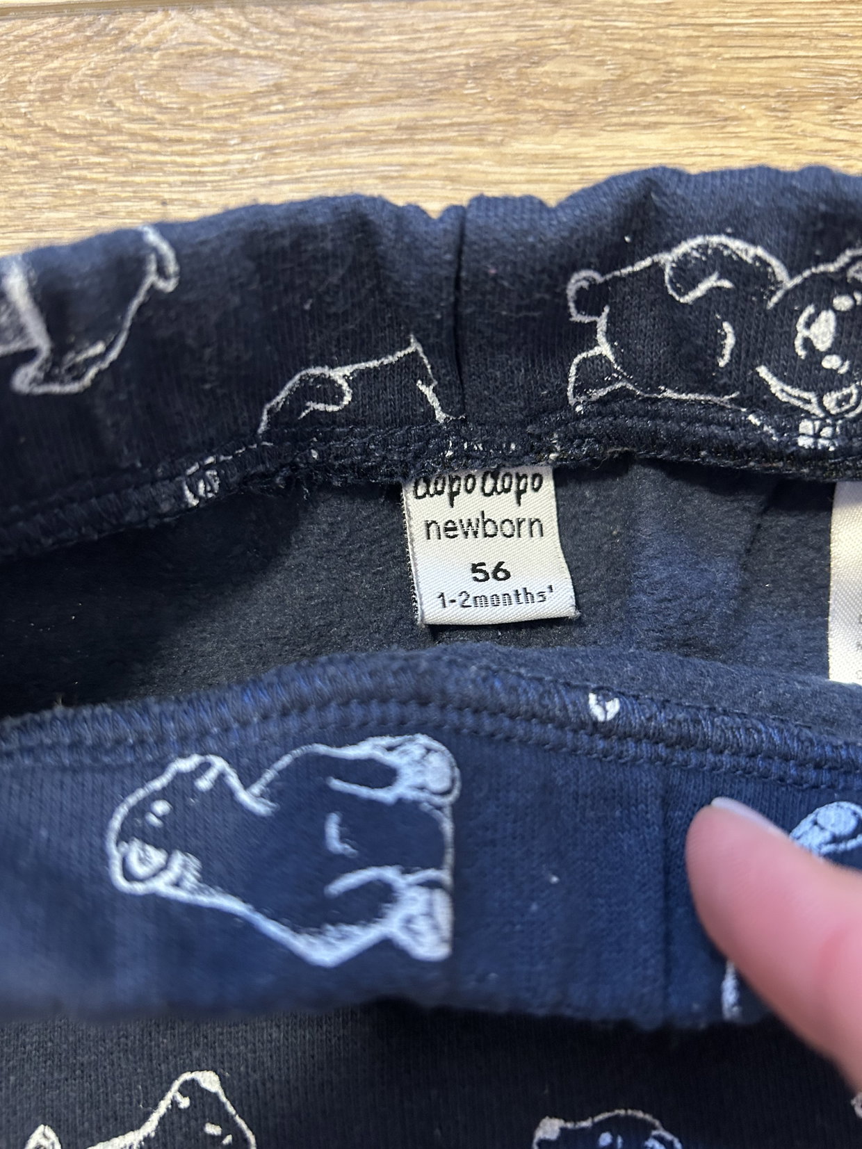 Baby Hose Bären blau