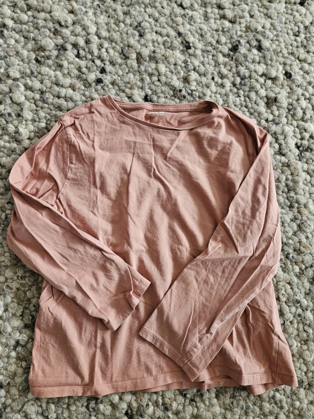 Vertbaudet langarmshirt 158 uni rosebraun