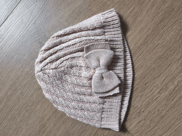 Glitzer Strick Mütze 68