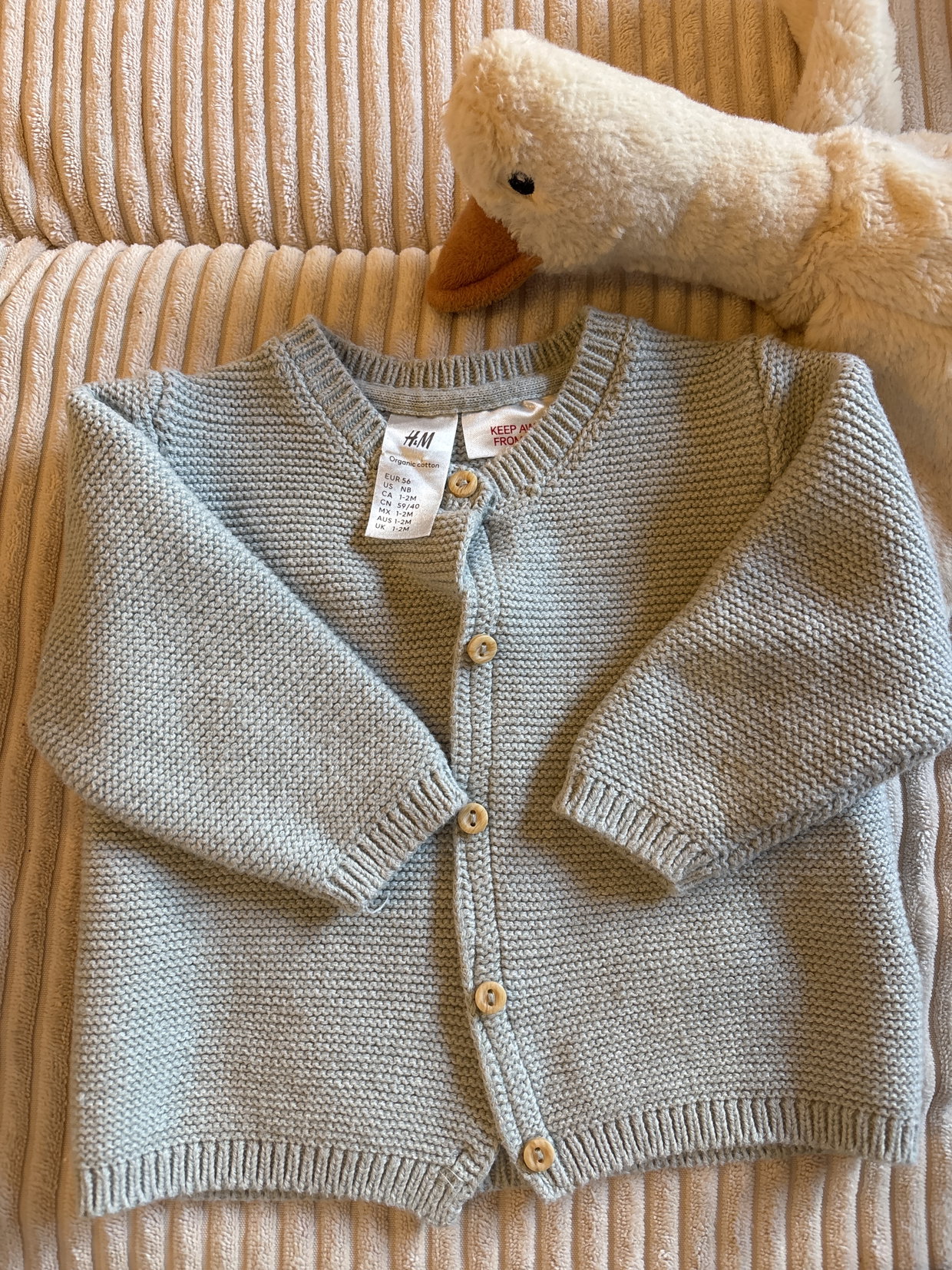 Strickjacke mint, H&M, Größe 56