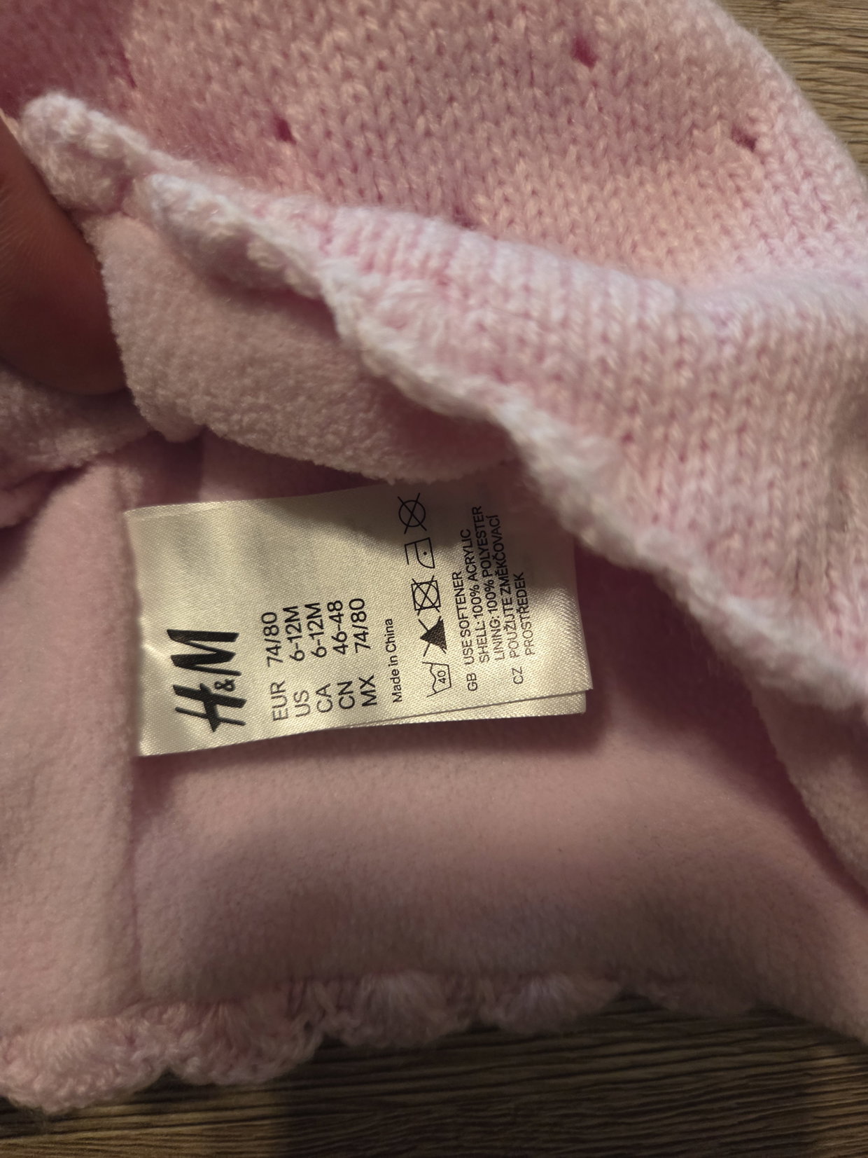 H&M Mütze Gr.74/80