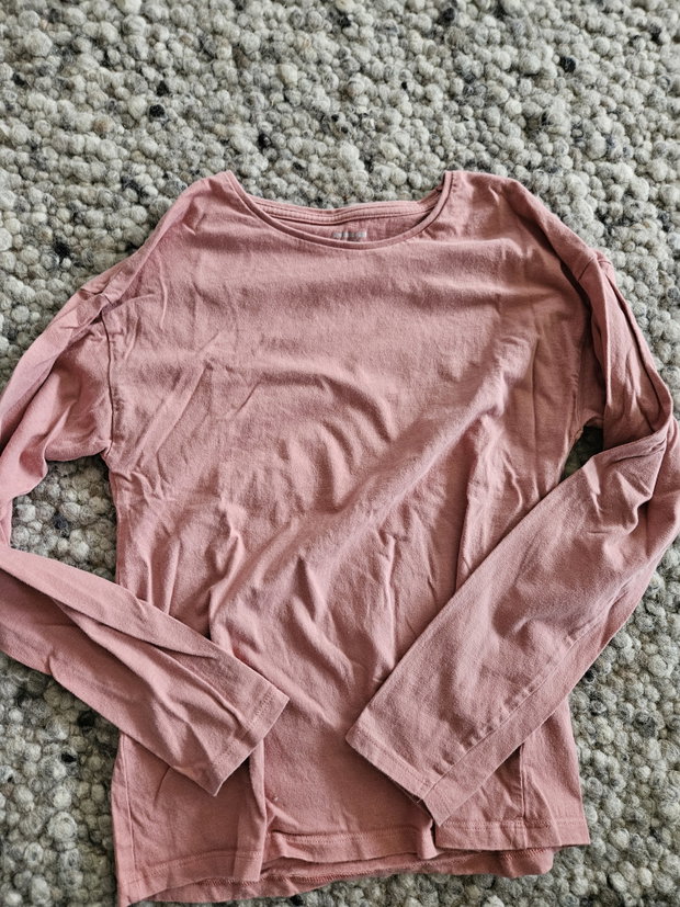 Vertbaudet Langarmshirt 158 altrosa uni