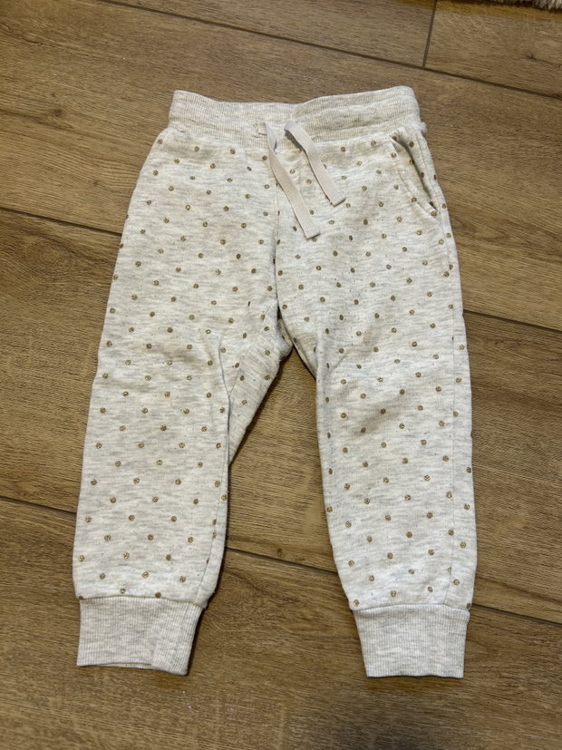 Jogginghose Grau Glitzer 