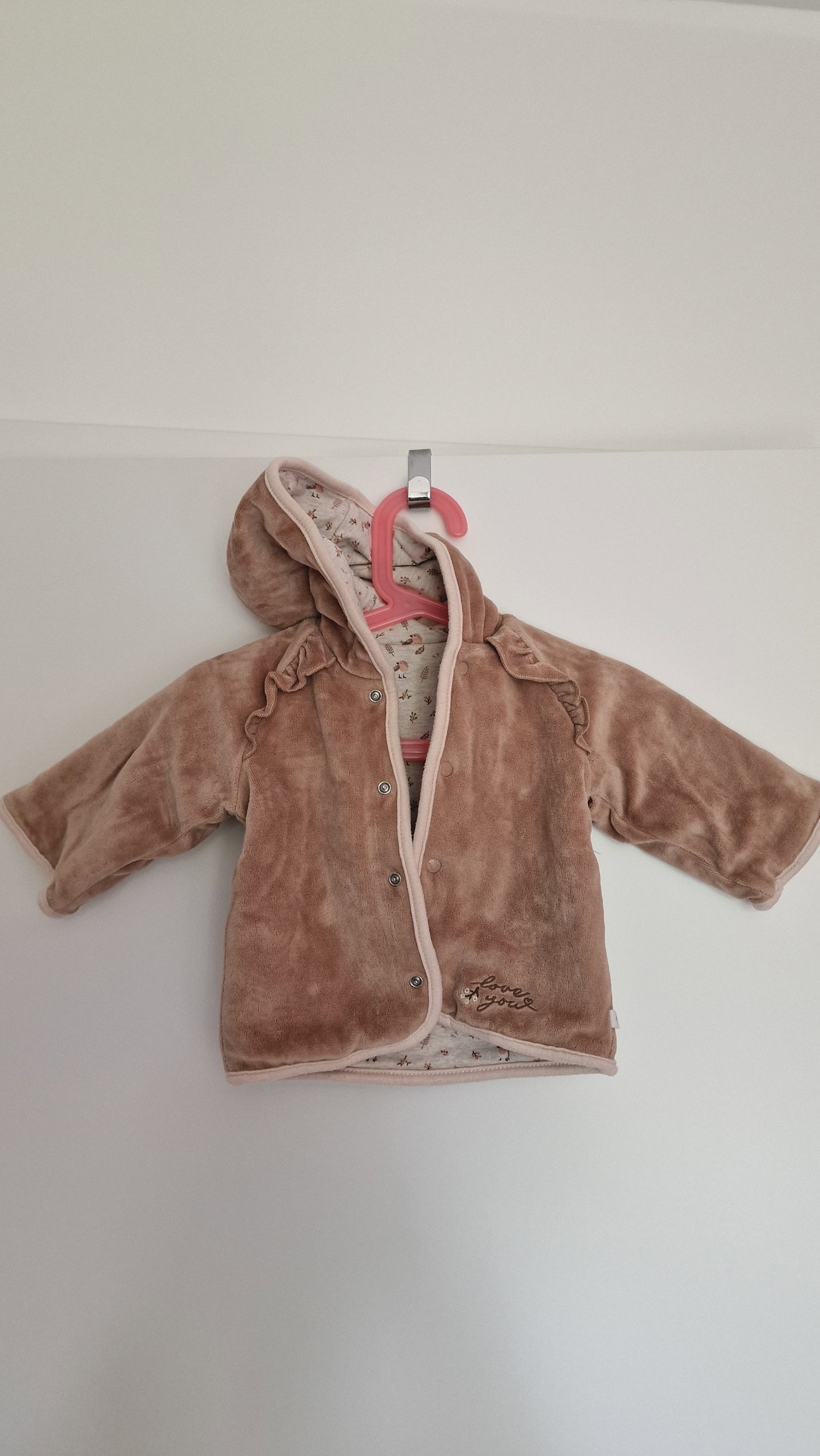 Wendejacke braun/beige (Vögel)