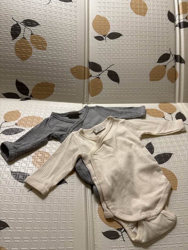 Bodies Set Gr.62 Grau/Creme 