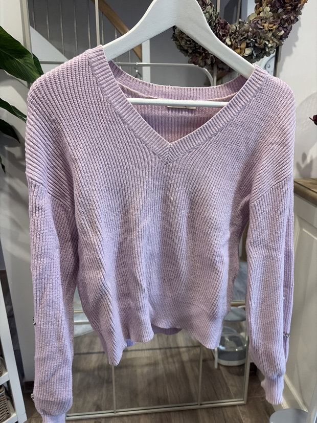 Orsay Strickpullover Glitzer arme 